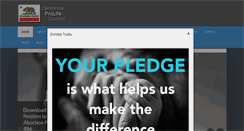 Desktop Screenshot of californiaprolife.org